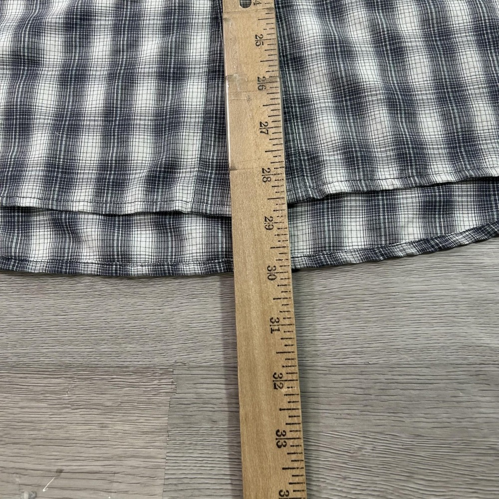 Simms Sierra Nevada Shirt Mens Small Gray Plaid Short Sleeve Fishing Vented - Picture 7 of 10